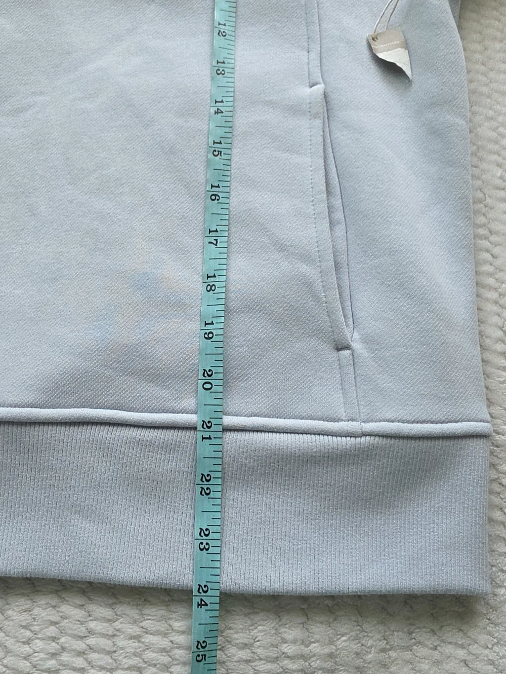 Haven Well Within Women's Light Blue Quarter-Zip Pullover Sweater Swestshirt